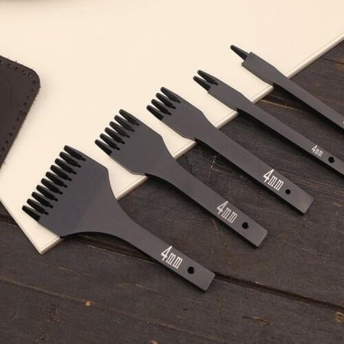 4mm leather hole punches Spacing tool DIY handmade Leathercraft Lacing Stitching sewing High-grade steel crafted Cutter