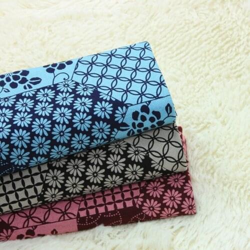 Half Yard Import Cotton Linen Fabric With Retro National Wind Patchwork, Handmade DIY Bag Garment Dress Tissue A662