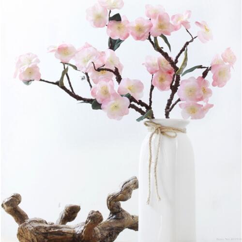 Real Touch Hydra artificial Japanese cherry blossoms fake decorative flowers for wedding new home 4 colors