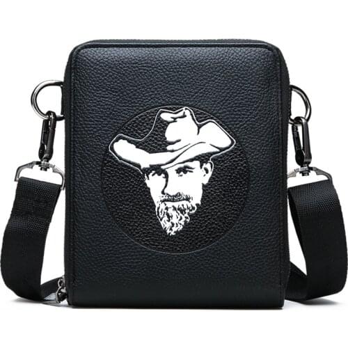 Small Men Shoulder Bag Classic Luxury Brand Leather Men Bag Vintage Casual Messenger Bag For Men Crossbody Bag Male Briefcase