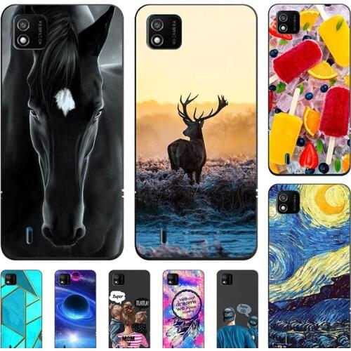 Fashion Bumper Cute Case For Wiko Y62 Case For Wiko Y61 Y60 Soft Silicone Cat Horse Flower Cover Back Shell