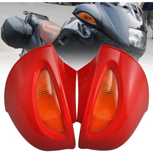 Motorcycle Red Side Rearview Side Mirrors For BMW R1100 RT R1100 RTP R1150 RT