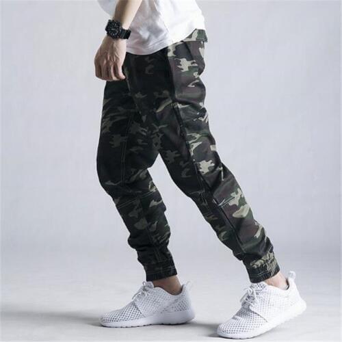 2019 Autumn Mens Pencil Harem Pants Loose Comfortable Pants Men Military Camouflage Cargo Pants Sweatpants 28-42