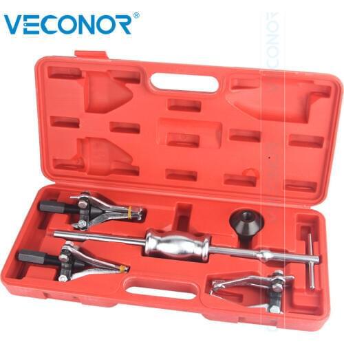 5PCS Set of 3-Jaw Inner and Outer Bearing Puller Tools Mechanic Bearing Wheel Remover Extractor Pulleys Kit for Auto Repairing