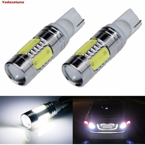 Extremely Bright T10 7.5W High Power 912 921 906 Projector LED Reverse Light Bulbs White 2-pack