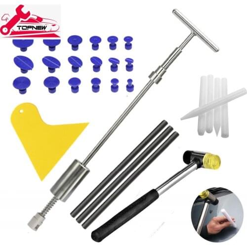 OUTILS ENLÈVEMENT DE DENT EXTRACTEUR TOBOGGAN MARTEAU KIT VOITURE DENT RÉPARATION OUTIL ENSEMBLE MARTEAU INVERSE