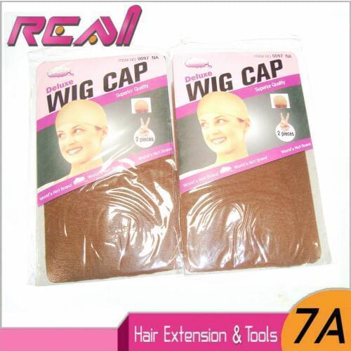 10Pcs Brown Wig Cap Hairnet Hair Mesh Wig Weaving Cap Stretchable Elastic Hair Net