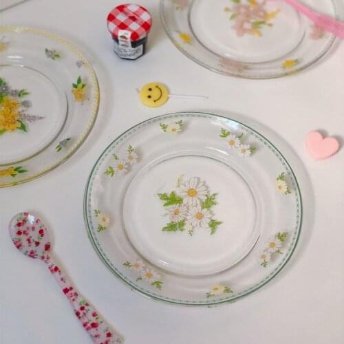 Glass Plate Ceramics Dinner Plates for Food Plates Dinner Set Plates and Dishes Plates Ceramic Tableware