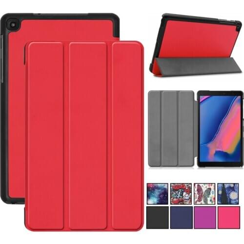 Cartoon Slim Case for Samsung Galaxy Tab A 8.0 2019 S Pen SM-P205 P200 Cover Flip Stand PU For Samsung Tab A 8.0 P205 Flip Case