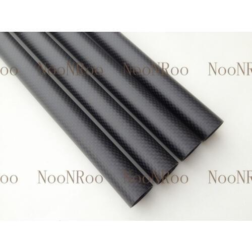 3K Matt plain Weave Fishing Rod Carbon Tube 20mm x22mm x 500mm 100% full carbon DIY fishing rod tube
