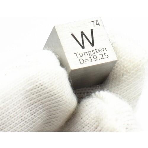 Tungsten wolfram Element Cube W 3N5 99.95% Laser Marked Research Development Element Simple Substance High Temperature10 MM