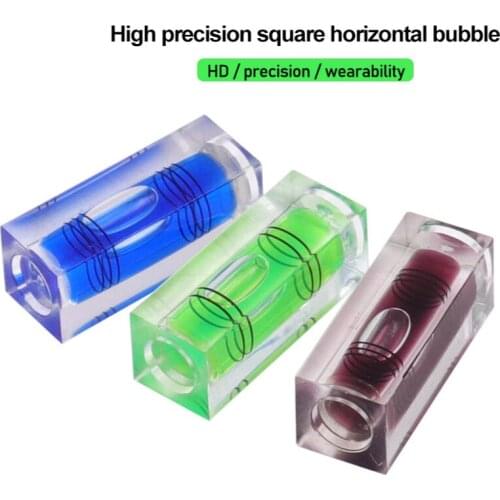 High precision square horizontal bubble Mini Woodworking Wooden Horizontal Bubble Level Feet Foot Slope Measuring Tools