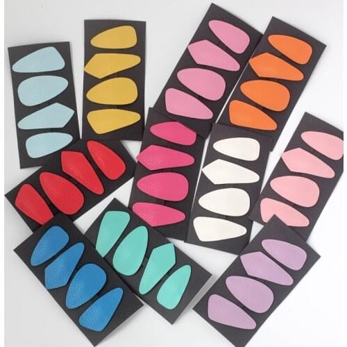 11Set Handmade Hair Clips Hair Accessories For Kids Women Cute Headwear imple Solid Color Elegant Hairpins Artificial Leather