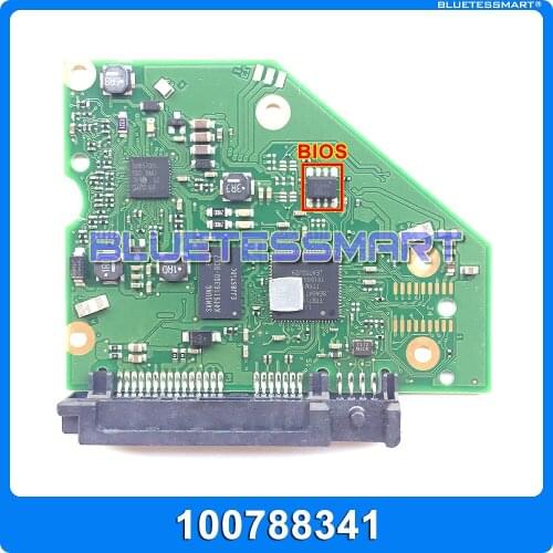Hard drive parts PCB logic board printed circuit board 100788341 REV C for Seagate 3.5 SATA hdd 3T 4T 5T data recovery