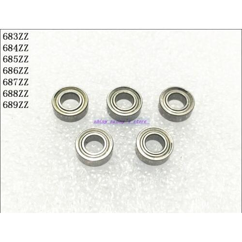 10-15 pcs/Lot 683zz, 684zz, 685zz, 686zz, 687zz, 688zz, 689zz Thin Wall Deep Groove Ball Bearing Miniature Bearing Brand New