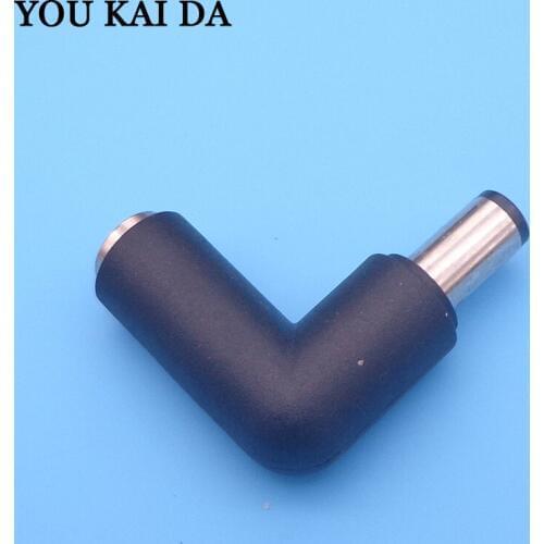 10pcs 7.4*5.0 Straight head to 7.4*5.0 elbow DC Power Charger Adapter Converter Connector for DELL HP 7.4X5.0 to 7.4X5.0mm