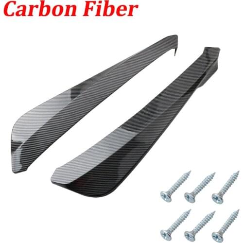 2x Car Universal Rear Bumper Lip Diffuser Splitter Spoiler Scratch Protector For BMW E90 E92 For LEXUS For Subaru Infiniti Q50