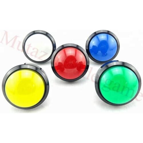 2Pcs/Lot100mm Big Dome round Pushbutton Illuminated Arcade Push Button Led 12v Power Button Switch Push Button with Microswitch