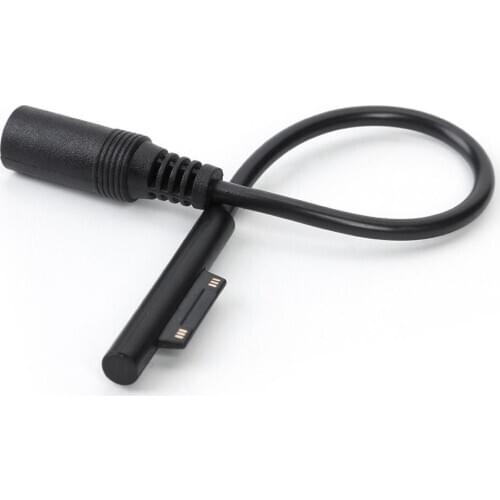 20cm 5.5x2.1mm DC Power Supply Charger Adapter Cord for Microsoft Surface Pro 3 Small Light Black Appearance 200x10x10mm