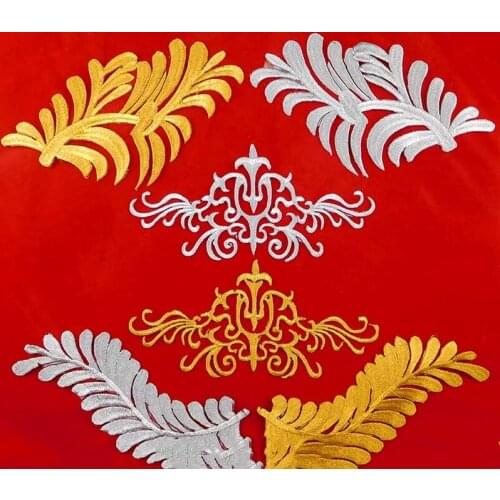 3 Pairs New Embroidery Handmade DIY Decorative Embroidery Stickers Cloud Stage Accessories Ironing Sewing Tools