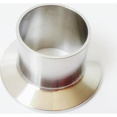 89mm Pipe OD 3.5" Tri Clamp 28.6mm Height SUS 304 Stainless Sanitary Auto Butt Weld Ferrule Fitting Home Brewing Beer