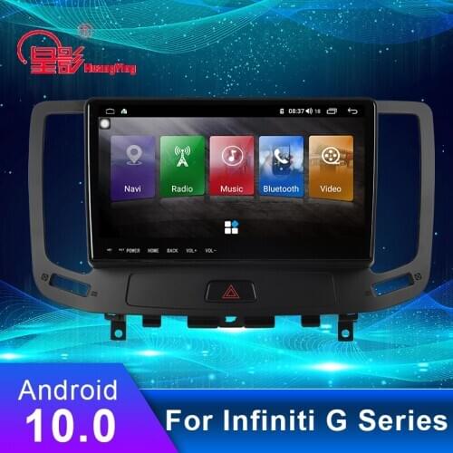 9" inch Android 10 car multimedia WiFi Radio AM FM Audio Video For Infiniti G Series GPS Navigation Multimedia