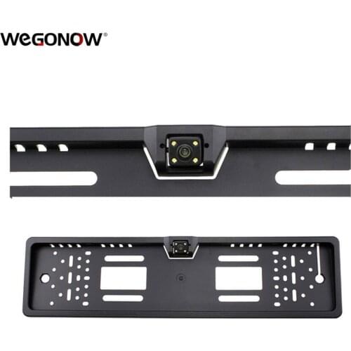 Auto Parktronic European Car License Plate Frame Rear View Camera Night Vision Reverse Camera Black Wireless Camera monitor
