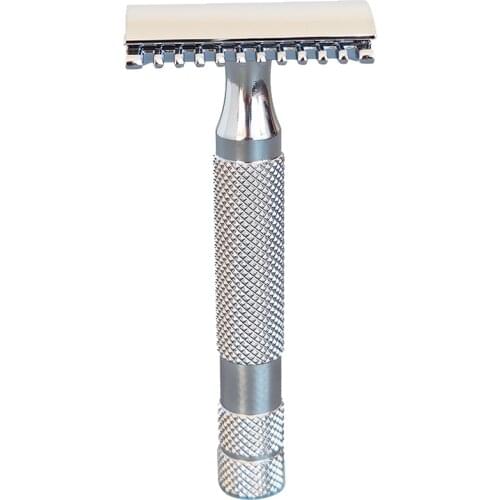Dscosmetic Open Comb and closed comb Double Edge Safety Razor with copper Handle