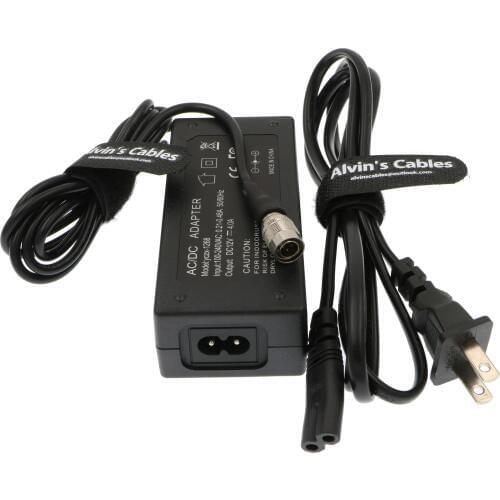 Alvins Cables Sound Devices XL-WPH3 AC Adapter for The 702T Recorder 4 Pin Male Hirose to AC