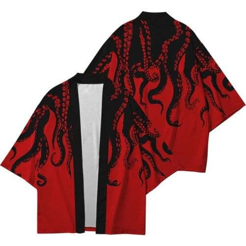 Yukata 3D Printed Japanese Kimono Clothes Loose Print Haori Cardigan Casual hirt OversizeStreetwear men/womens Cardigan