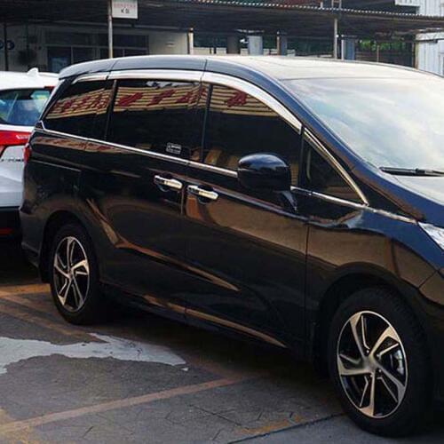 Brand New 1 Set Chrome Side Rain Guard Deflectors Vent Sun Shade Window Visors For Honda Odyssey 2015-2018