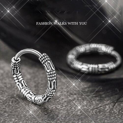 Round Chain Hemp Rope Chain Personalized Ear Ring Ear Buckle 13mm