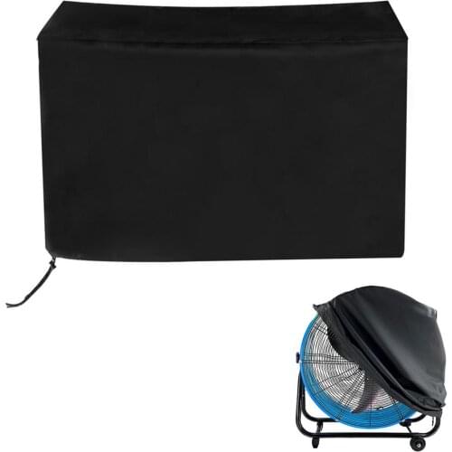 Industrial Fan Cover 210D Oxford Cloth Waterproof Fan Cover For Outdoor Dustproof Drawstring Design Fan Protective Cover