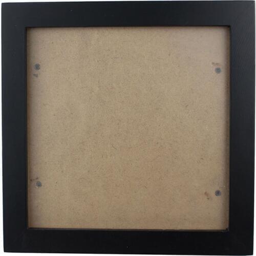 Square Thick Pine Wood Photo Frame Wall Picture Frame (Black,6 Inch)