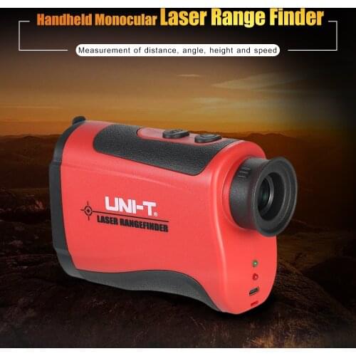 UNI-T 600-1500m Laser rangefinder Handheld Monocular 6X Telescope laser Distance Meter Range Finder for Golf Hunting Outdoor