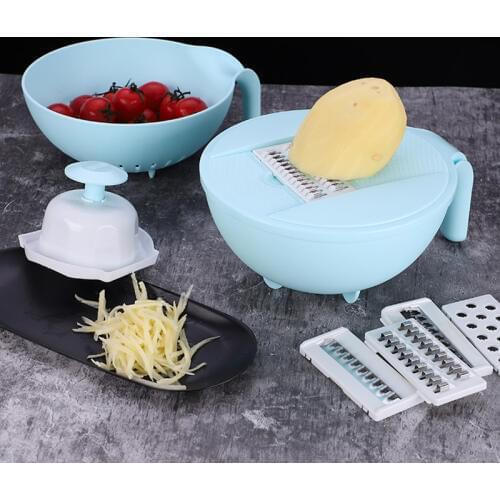 Multi function chopper with hand guard kitchen dish cleaning artifact household slicer potato slicer plate slicer