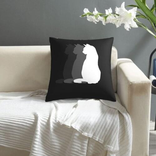 Three Cats Black White Grey Kitten Kitty Pet Gift pillowcase printed cushion cover sofa waist pillow pillow cover