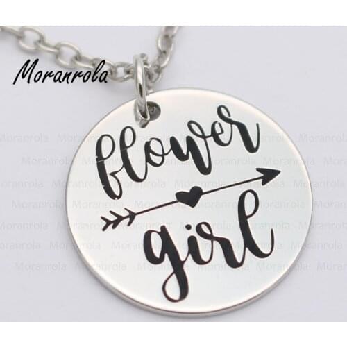 New arried" Flower Girl" Copper necklace Keychain,charm Hand Stamped Jewelry Gift for Loved one Valentines Day Necklace Wedding