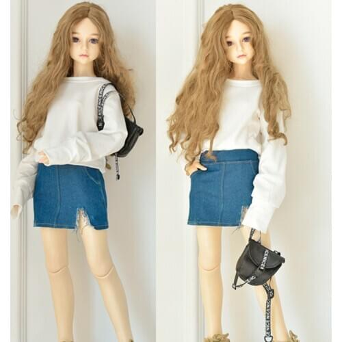 30/60 cm doll clothes BJD clothes Casual sports top + skirt + bag for 1/3 1/4 1/6 BJD SD DD doll accessories Girls toy costumes