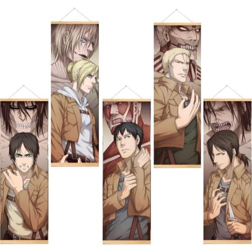 Attack on Titan Posters and Prints Classic Japanese Anime Canvas Painting Levi Jaeger Wall Art Pictures for Living Room Decor