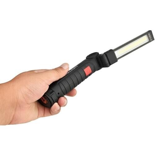 Portable Bright COB LED Lights USB Charging Magnet Lamp Red Light Emergency Flashlight
