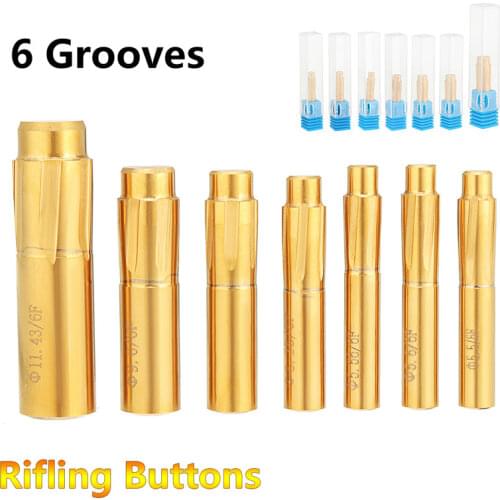 6 Flutes Grooves Spiral Reamer 5.5-11.43mm Push Rifling Button Chamber Helical Machin Break Tool Accessories Machine Reamer