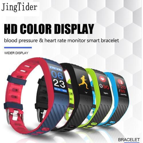 Color Screen Sport Smart Bracelet P4 0.96 inch Blood Pressure Heart Rate Monitor Bluetooth Smart Band Wristbands For Android IOS