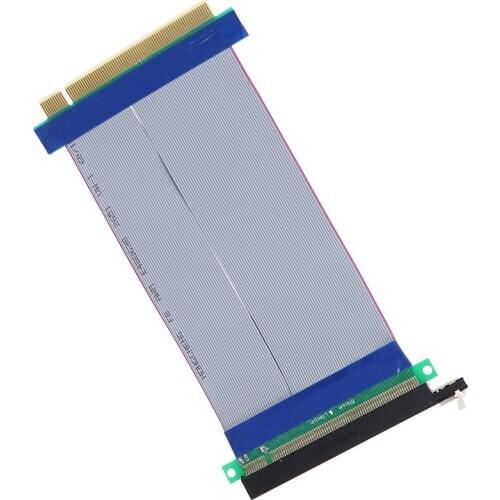 16X Riser Extender Card Adapter Flexible Cable PCI Express PCI E 16X Riser Card Ribbon Extender Extension 18cm Cable