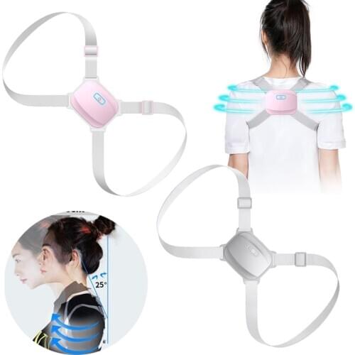 Smart Posture Corrector Back Posture Trainer Intelligent Sensor Clavicle Spine Shoulder Correction Adjustable Length Back Brace