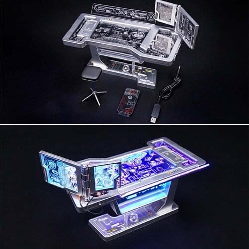 In Stock 1/6 Scale Figure Scene Accessory Workshop Scene Test Desk 3.0 For 12 inches Tony Scene Debugging Table