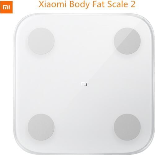 Xiaomi Mi Smart Body Fat Scale 2 Bluetooth 5.0 APP Monitor Body Balance Test Body Composition Scale Hidden LED Display