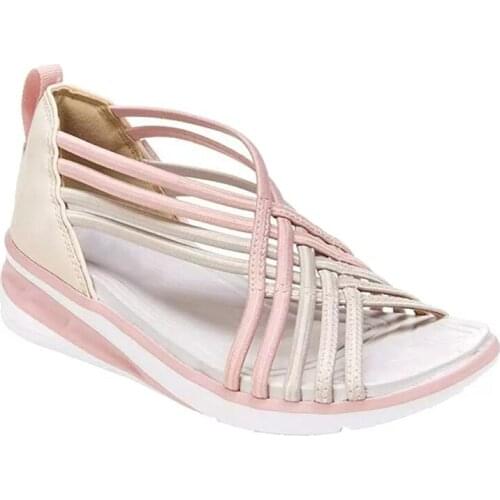 Summer New Womens Sandals 2021 Female Slip-on Shoes Sexy Roman Sandals Outdoor Beach Open Toe Shoes for Woman Plus Size NVLX205