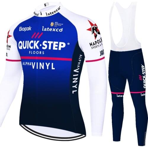 2021 quick step team cycling set Men summr spring winter cycling jersey 20D bycicle Suit Outdoor Bike cycling pants