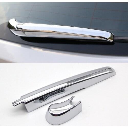 ABS Chrome For BMW X1 F48 2016 2017 2018 car rear Wiper strip cover trim auto accessories styling